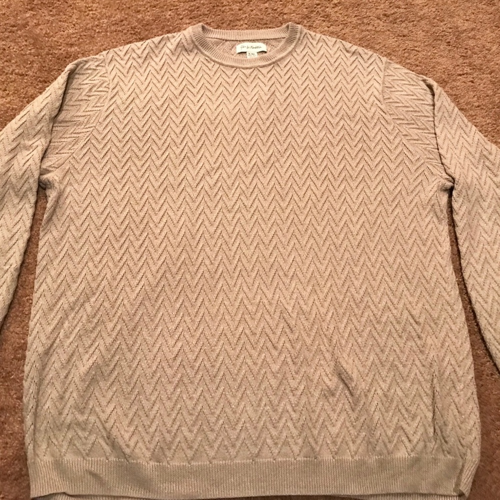 Men’s crew sweater John W. Nordstrom XLT tall tan